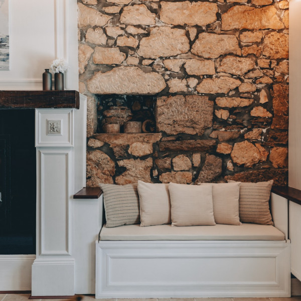 Living room, Mary's Villa, Mary's Villa in Malinska on Krk island, Croatia, with a pool and electric vehicle charger Milčetići