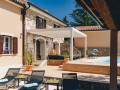 Exterior, Mary's Villa in Malinska on Krk island, Croatia, with a pool and electric vehicle charger Milčetići